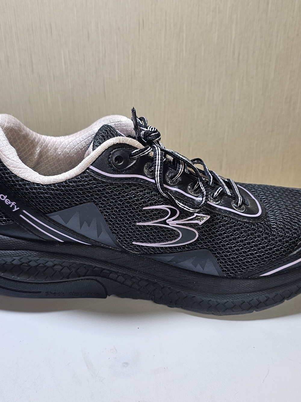 GDefy Gravity Defyer Walking Shoes Size 8 Black Purple Comfort Sneakers - Picture 9 of 13